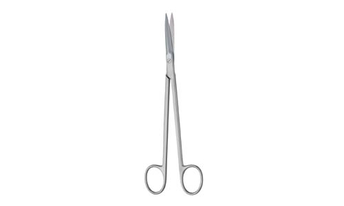 Mcindoe Rhinoplasty Scissors, Straight, Outer Edges Semi-Sharp, Serrated, 7 1/2" (19.0 Cm)